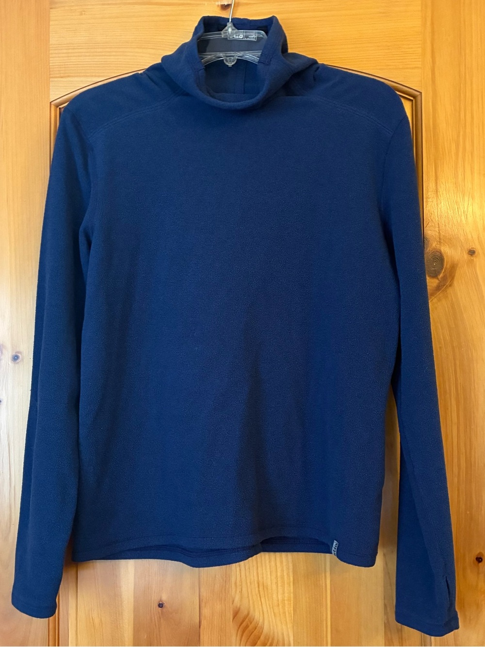 Stio Women's Dark Blue Loose Turtleneck Fleece Pullover